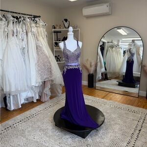Elegant Purple Evening Gown